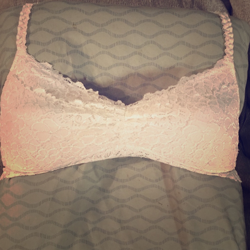 White lace bralette